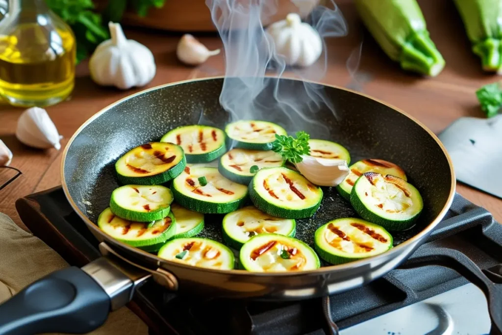 Hot Pan for zucchini