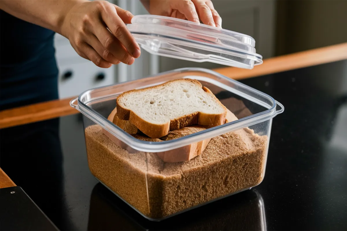 Using the brown sugar bread trick in a kitchen