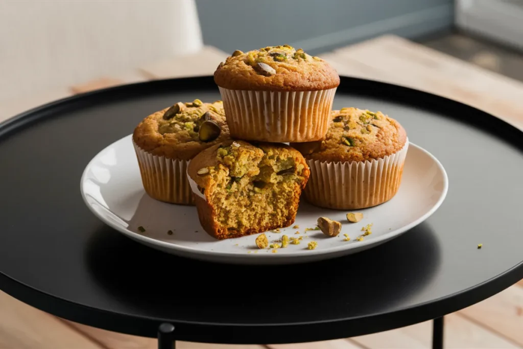 Best Pistachio Muffins serving