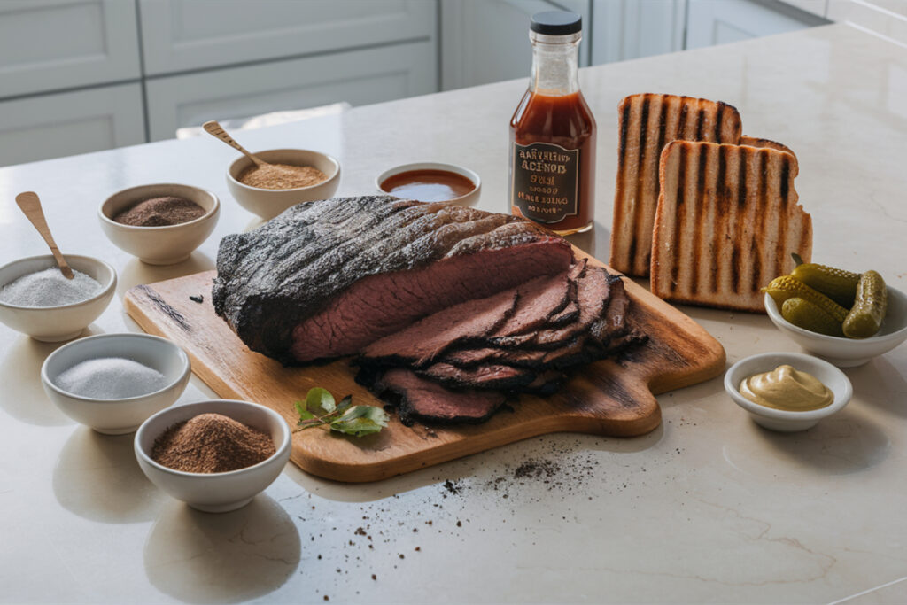 Ingredients for Brisket Sandwich Recipe