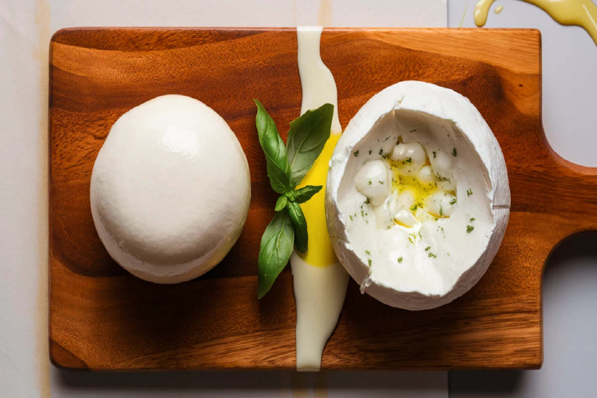 What Is the Difference Between Mozzarella and Burrata?