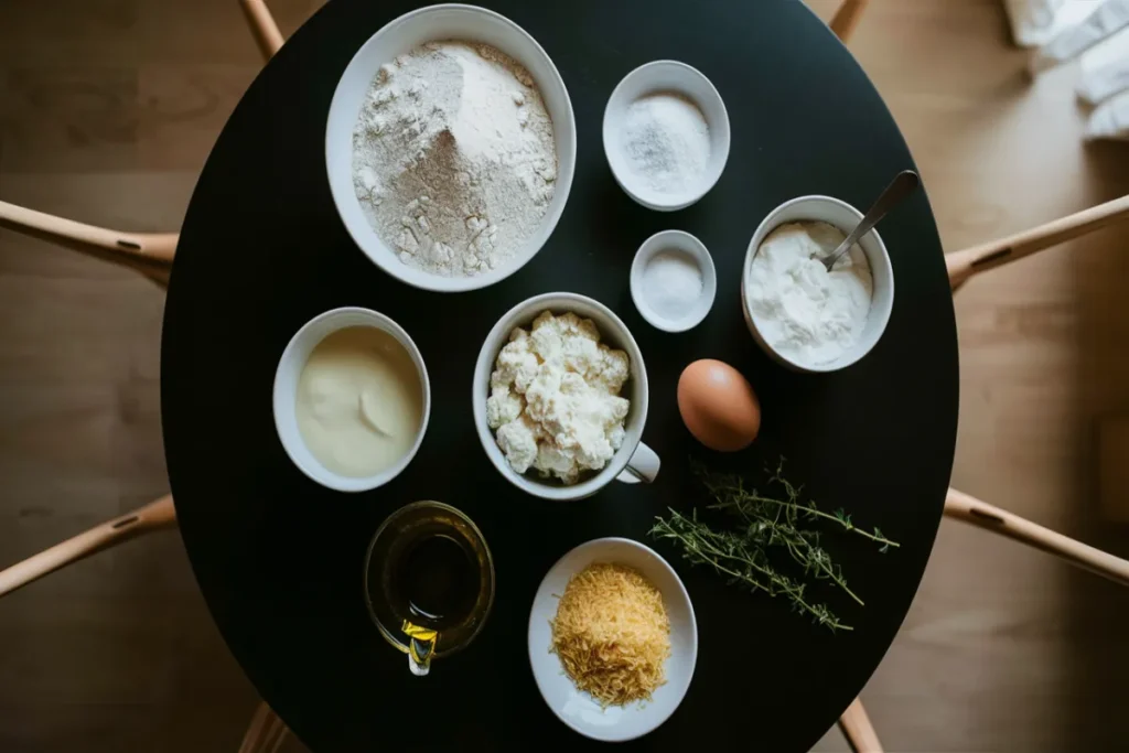 Ingredients for Cottage Cheese Flatbread